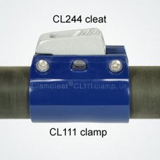 Poomitrimmi stopper+klamber Clamcleat CL111 ... 109-112mm (D34-36mm)