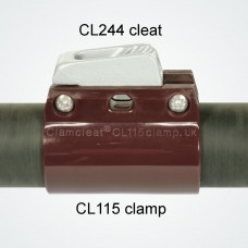 Poomitrimmi stopper+klamber Clamcleat CL115 ... 113-116mm (D36-37mm)